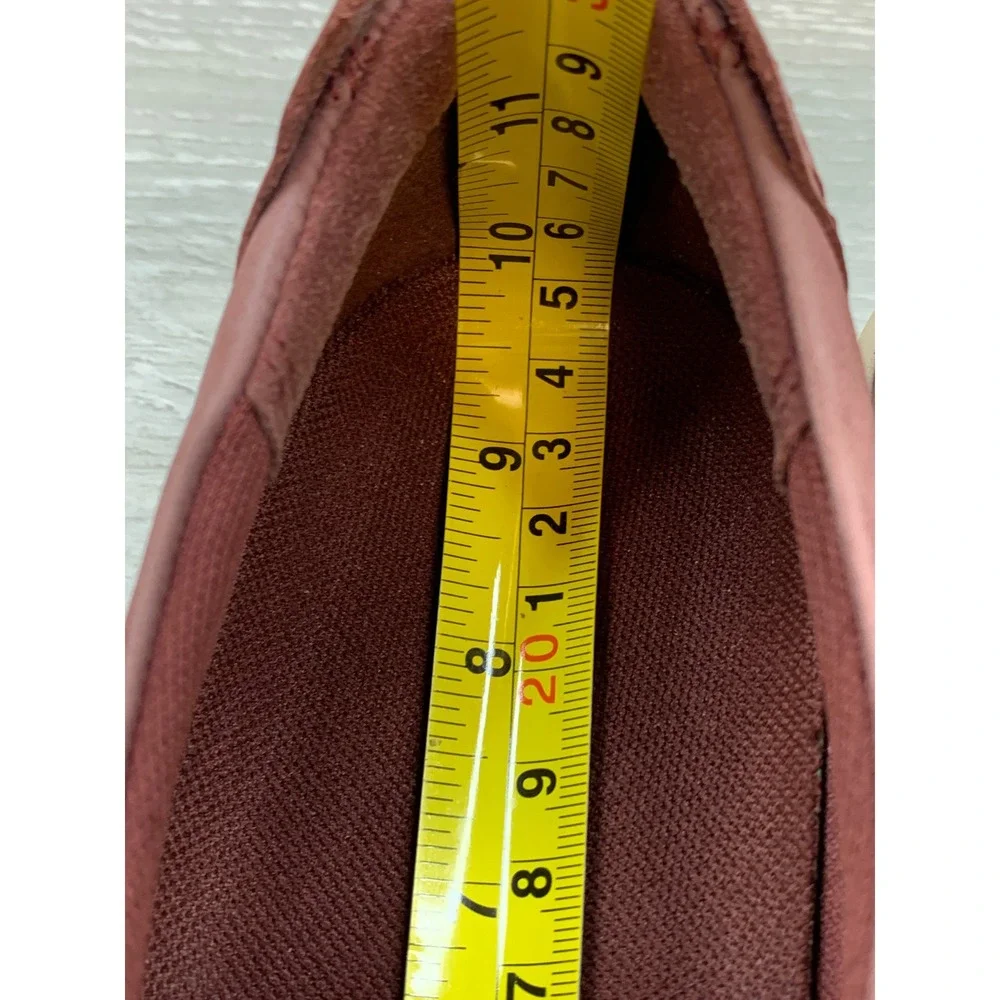 ECCO Soft Women's Red  Leather Low Top Sneakers 39 US 8-8.5 Comfort Shoes